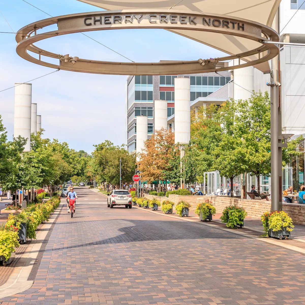 Cherry Creek shopping district in Denver, Colorado